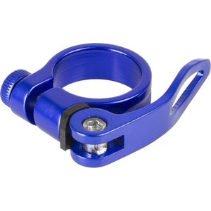 M-wave Zadelpenklem Clampy-qr 34,9 Mm Aluminium Blauw