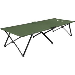 Opvouwbaar kampeerbed voor 1 persoon, gastbed, 206 x 75 x 45 cm, capaciteit 110 kg, voor kamperen, wandelen, buitenreizen, olijfgroen
