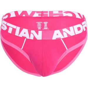 Andrew Christian Retro Brief w/ SHOW-IT® Fuchsia - MAAT M - Heren Slip - Heren Slip - Heren Slip