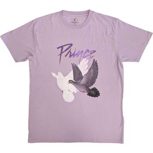 Prince - Doves Distressed Heren T-shirt - S - Paars
