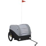 vidaXL-Fietstrailer-45-kg-ijzer-zwart-en-grijs