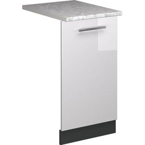 Vicco Fame-LineVoorpaneel vaatwasser – 45 cm , WB Marmer Wit Hoogglans , WB Marmer
