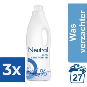 Neutral 0% Wasverzachter - 750 ml - Wasmiddel - Voordeelverpakking 3 stuks