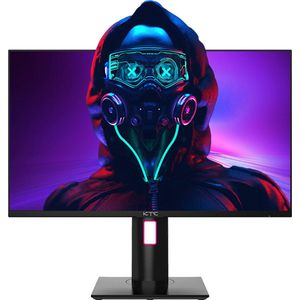 KTC H27T22 27-inch Gaming Monitor 2560x1440 QHD 16:9 ELED 170Hz Snel IPS Paneel Scherm 1ms GTG Reactietijd 99% sRGB HDR10 Lage bewegingsonscherpte Compatibel met FreeSync G-SYNC USB 2xHDMI2.0 2xDP1.4 Audio Out Horizontaal & verticaal gedraaid