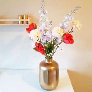 Kunstbloemen - Zijdenbloemen zonder Vaas - Kleurrijk - Zijde bloemen - Zijdenboeket - Nepbloemen - Sierbloemen