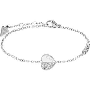 Guess - Dames Guess stalen armband LOVELY GUESS - Armband - Staal - Zilverkleurig - 21 cm