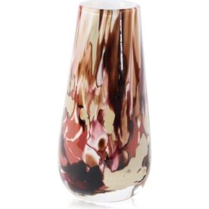 Design Vaas Gloriosa - Fidrio EARTH - glas, mondgeblazen bloemenvaas - hoogte 15 cm