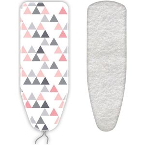 Strijkplankovertrek met 300 grams Molton - Triangles - katoen - maat M