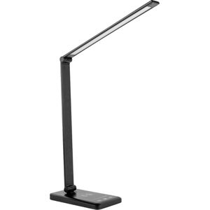 Daglicht Bureaulamp – Lichttherapie Lamp - Daglicht Lamp – Draadloze Oplader – Werklamp – 5 Kleuren Temperaturen – Dimmer – Touchscreen – Zwart