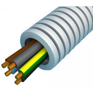 Snelflex flexibele buis VOB draad 5x4mm2 - 25mm per rol 50 meter (SF5G4)