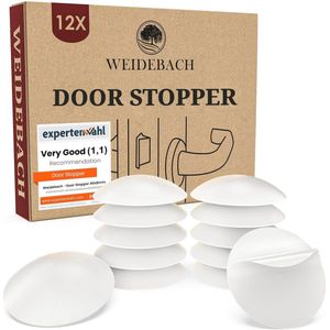 Deurstoppers en deurbuffers - Zelfklevend Rubber Voor Muren, Meubels en Deuren - Verpakking van 12 Stuks - 40mm Diameter en 8mm Hoogte