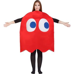 FUNIDELIA Ghost Blinky Pac-Man Kostuum - Maat: One Size