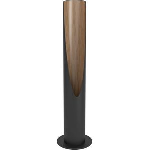 EGLO Barbotto Tafellamp - GU10 - 39,5 cm - Zwart/Bruin - Staal/Hout