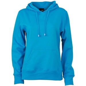 James and Nicholson Dames/dames Hooded Sweatshirt (Turquoise)