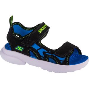 Skechers Razor-Splash - Aqua Buddies 406513L-BBLM, voor een jongen, Zwart, Sandalen,Sportschoenen, maat: 33
