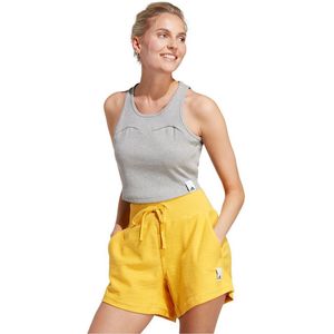 Adidas Lng Rib Mouwloos T-shirt Grijs L Vrouw