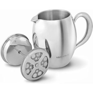 VeoHome RVS Franse Pers - 0.75 Liter - Compact, Dubbelwandig & Milieuvriendelijk Koffiegenot