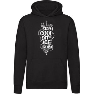 Stay cool and eat an icecream hoodie | zomer | softijs | ijs | grappig | unisex | trui | sweater | hoodie | capuchon