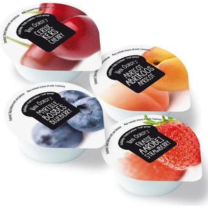 Van Oordt -  fruitbeleg/jam - assorti cups kleinverpakking - 80 x 15g