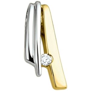 The Jewelry Collection Hanger Diamant 0.03 Ct. - Bicolor Goud (14 Krt.)