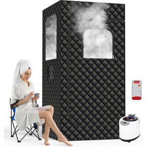 Draagbare stoomsauna voor thuisspa - Grote ruimte 3L 1200W met afstandsbediening