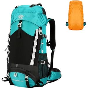 Avoir Avoir®-Backpack-Rugzak-Hiking-Outdoor-Waterdichte-Wandeltas-60L-Capaciteitsuitbreiding-Regenhoes-Mannen-Vrouwen-Duurzaam nylon-Licht Blauw -72cm x 25cm x 34cm-Waterbestendig-Backpacks-Bol.com