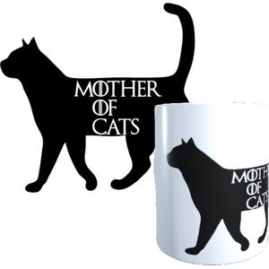 Mother of cats - fun mok - game of thrones - cats - funny - cadeau