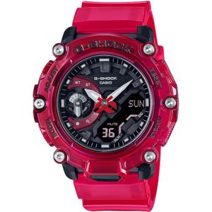 Casio G-Shock GA-2200SKL-4AER Horloge - Kunststof - Rood - Ø 45 mm