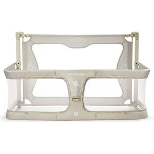 Baby Bed - Wieg - Co Sleeper - Babybed - Baby Bed Co Sleeper - 3 In 1 Baby Bed - Draagbare Babywieg - Bevestigd Aan Het Ouderlijk Bed - Opvouwbaar - Ademend En Transparant Mesh-Venster - Stevige Aluminium Rand - Beige