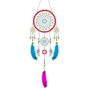 Adorzy Diamond Painting Dromenvanger – Dreamcatcher - Diamond Painting Volwassenen – Diamond Painting Kinderen –Muurdecoratie – Wanddecoratie