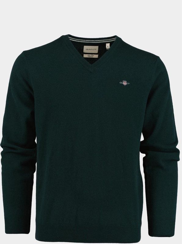 Gant Pullover Groen Superfine Lambswool V-Neck 87212/374