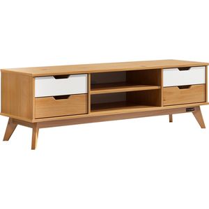 Borneo TV Meubel - Grenen FSC® gecertificeerd - 140x42x40 Naturel