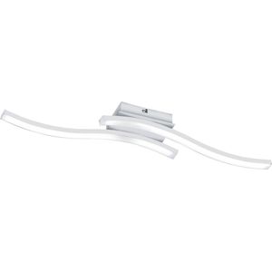 LED Plafondlamp - Plafondverlichting - Torna Ritonu - 10W - Natuurlijk Wit 4000K - Rechthoek - Mat Wit- Aluminium