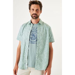 GARCIA Heren Overhemd Groen - Maat XL