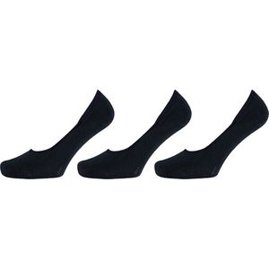 Apollo - Bamboe Sneaker Footies - Navy Blauw - 3-Pak - Maat 35/38 - Bamboe sokken - Footies dames - Sneaker sokken dames