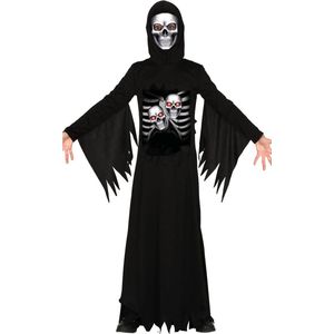Horror verkleed kostuum magere Hein / de Dood voor kinderen - Halloween Carnavalskostuum 122/134