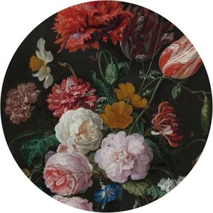 WallArt-Behangcirkel-Golden-Age-Flowers-142,5-cm