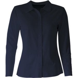 MOOI! Company - Basis blouse  - Polo - Blouse model Esmee - Kleur Navy - XS