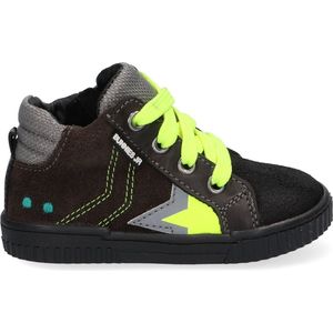 BunniesJR 221663-488 Jongens Hoge Sneakers - Groen - Suède - Veters