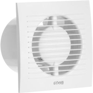 125 mm witte badventilator - ventilator voor ventilatie in bad en toilet tegen vocht