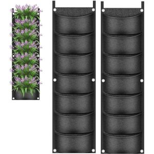 DailySupplies® Verticale Moestuin - Plantenrek Tuin - Kweekzak - Waterdicht - Zwart