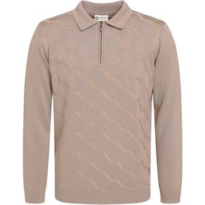 Gabbiano Trui Gestructureerde Trui 614771 4445 Taupe Mannen Maat - XL