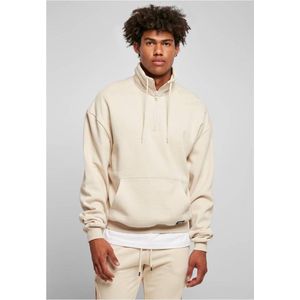 Urban Classics - Organic Drawstring Troyer Sweater/trui - S - Groen