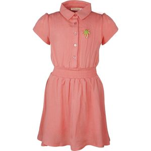 SOMEONE MORGANA-SG-51-E Meisjes Jurk - CORAL - Maat 128
