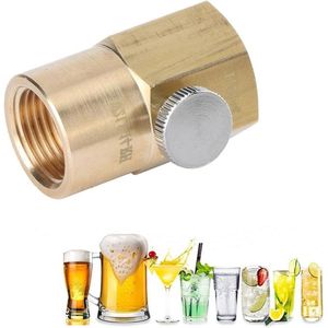 Tr21x4 naar W21.8-14-RH CO2-adapter voor Soda Water CO2-cilinderadapter met Vulklepconnector .