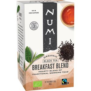 Numi - Zwarte thee - Breakfast Blend - Biologische thee  (4 doosjes thee)