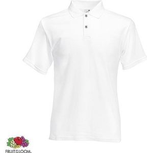 Fruit of the Loom poloshirt - heren - White - 2XL