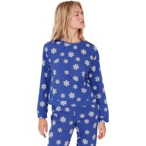 Trendyol Veelkleurige Gebreide Pyjamaset Van 100% Katoen Met Kerstthema Thmaw23Pt00314