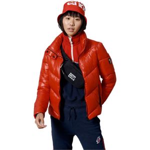 SUPERDRY Brooklyn Padded Jas Vrouwen High Risk Red - Maat S