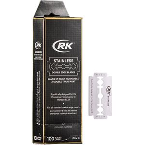 RK Razor Blades (100 Pieces) | Double Edge Razor Blades